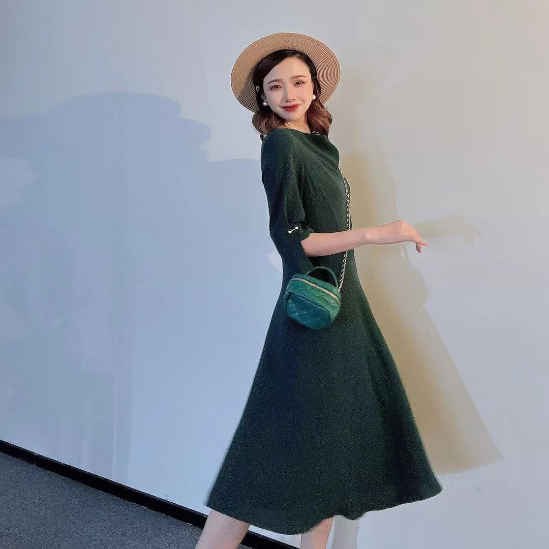 GIRDEAR/哥弟哥弟精品法式浪漫优雅百搭显瘦连衣裙1500275