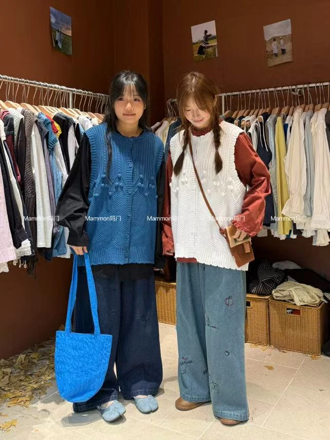 米多多 MM#5830#手钩花球马甲