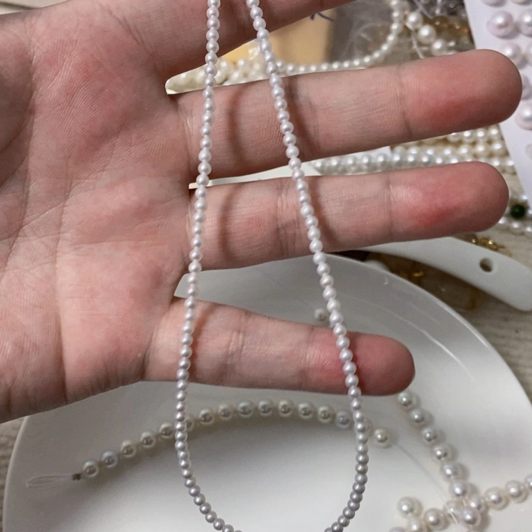 合金3m特价珍珠项链淡水珍珠