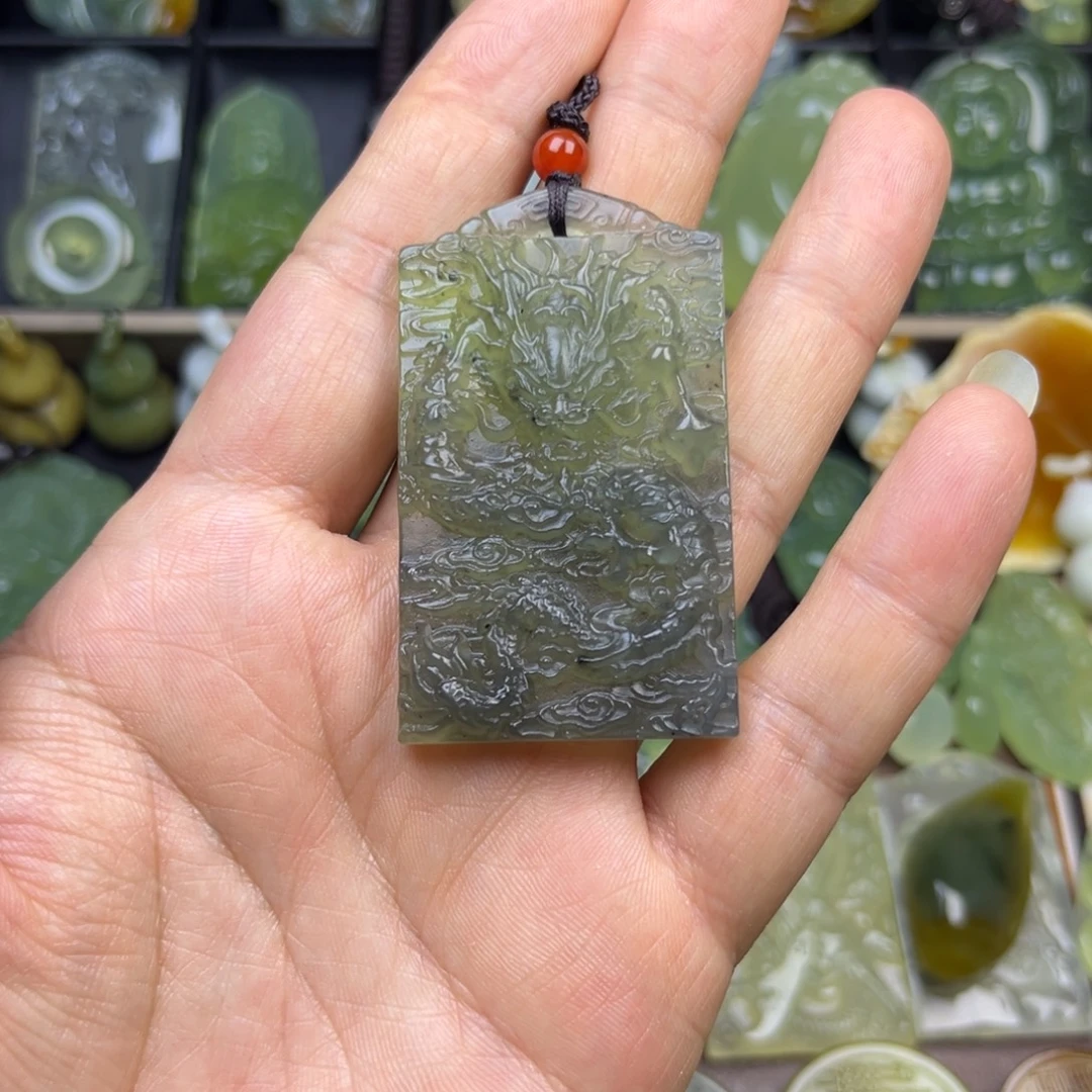 蛇纹石玉未镶嵌吊坠(不含链)