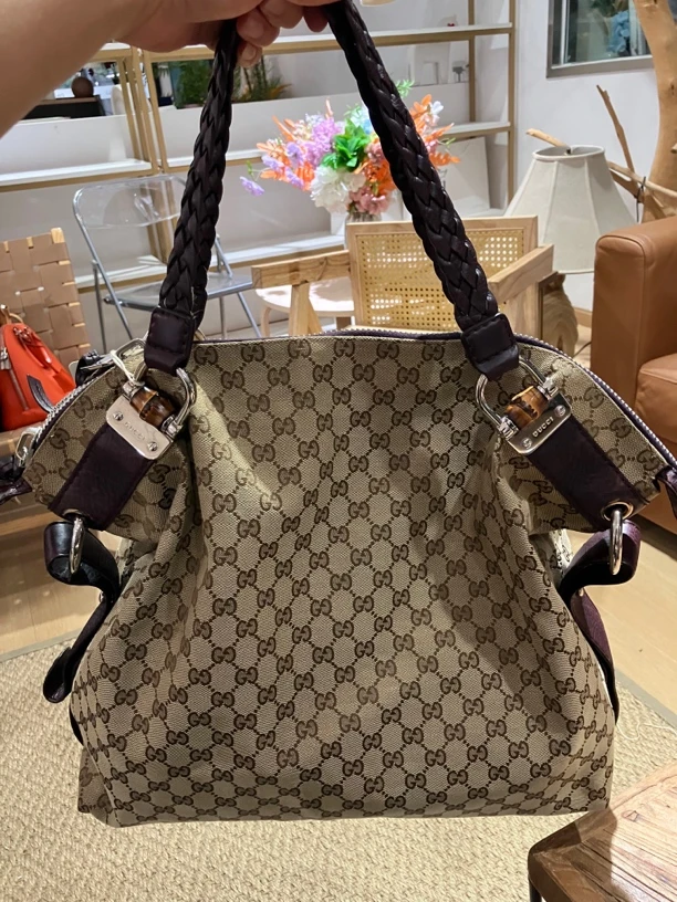 99新 GUCCI/古驰 古驰托特手提包8188