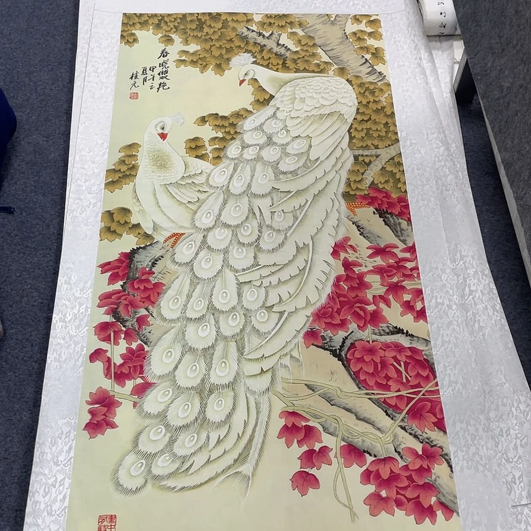 国画作品小姐姐放漏…