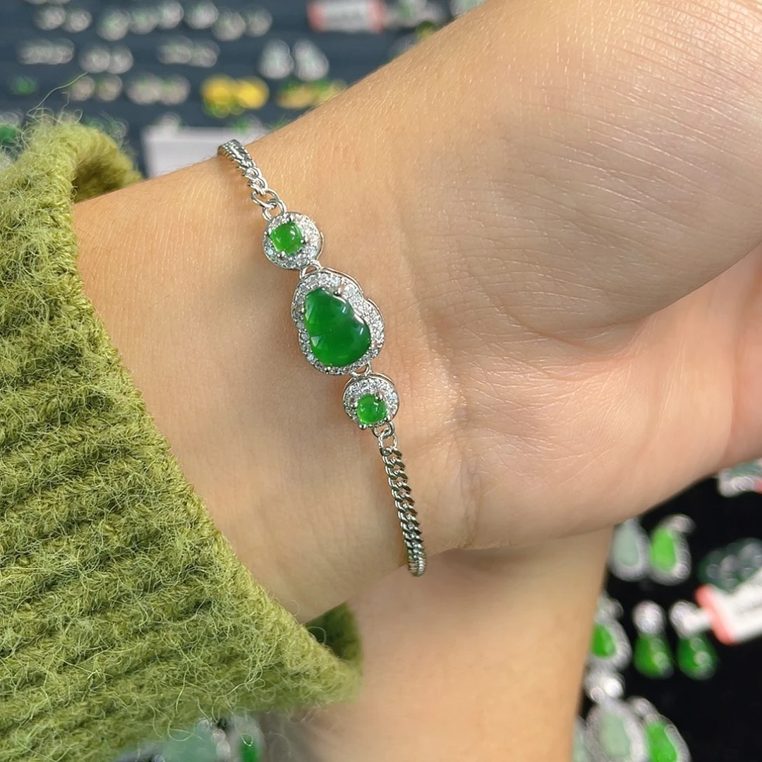 未镶嵌手链翡翠手链