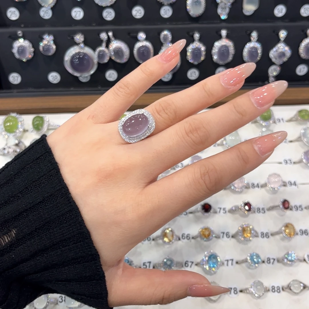 G***m银S925镶嵌萤石戒指