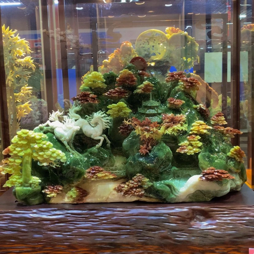 【闪购商品】未镶嵌蛇纹石玉摆件覆膜