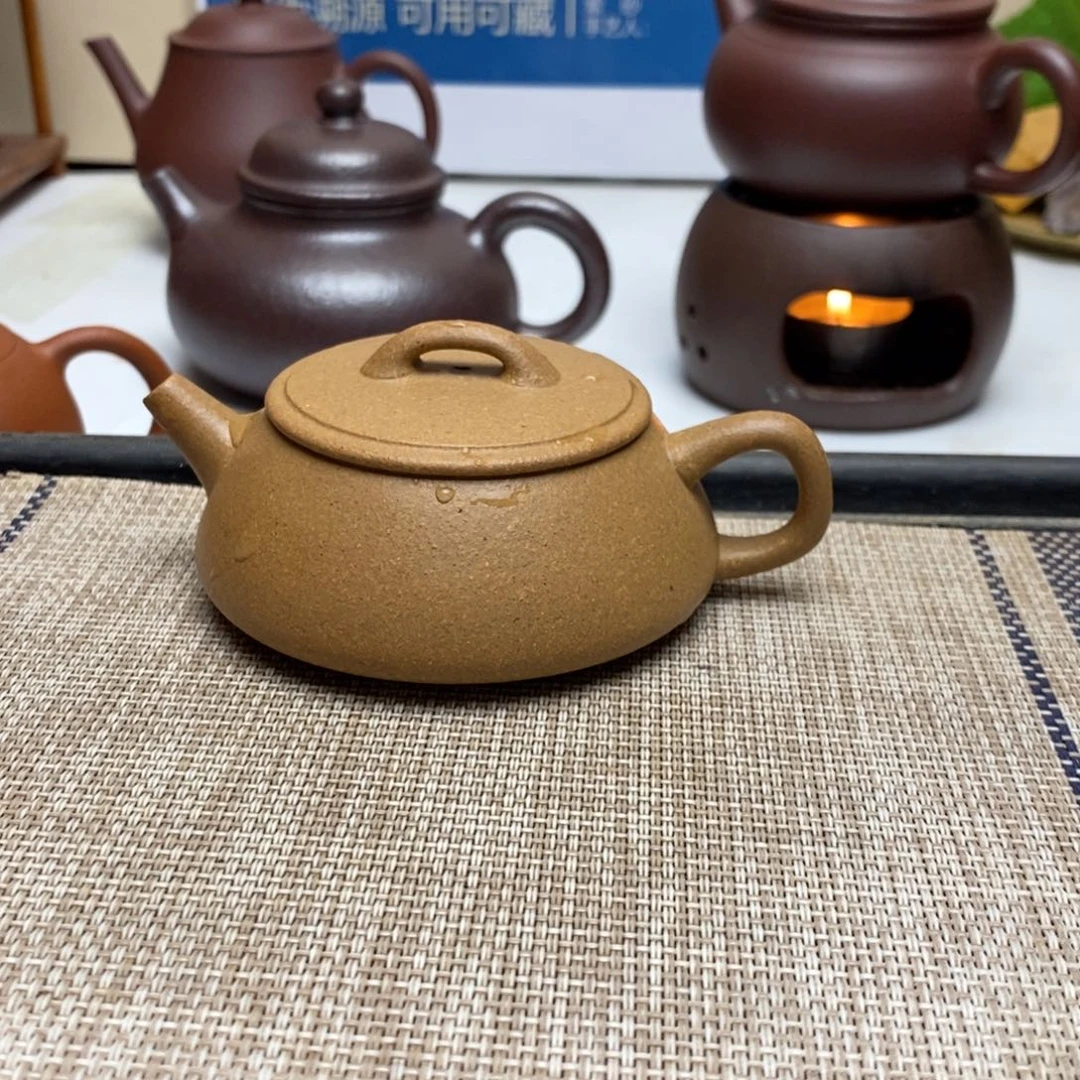 紫砂茶壶100毫升零添加黄金段