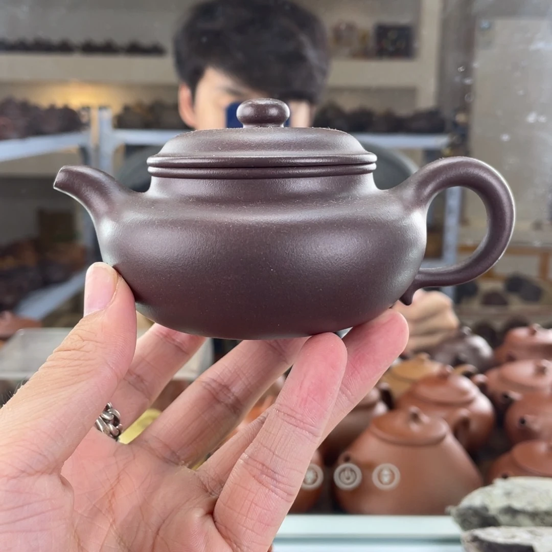 茶壶紫砂170cc老紫泥茶壶
