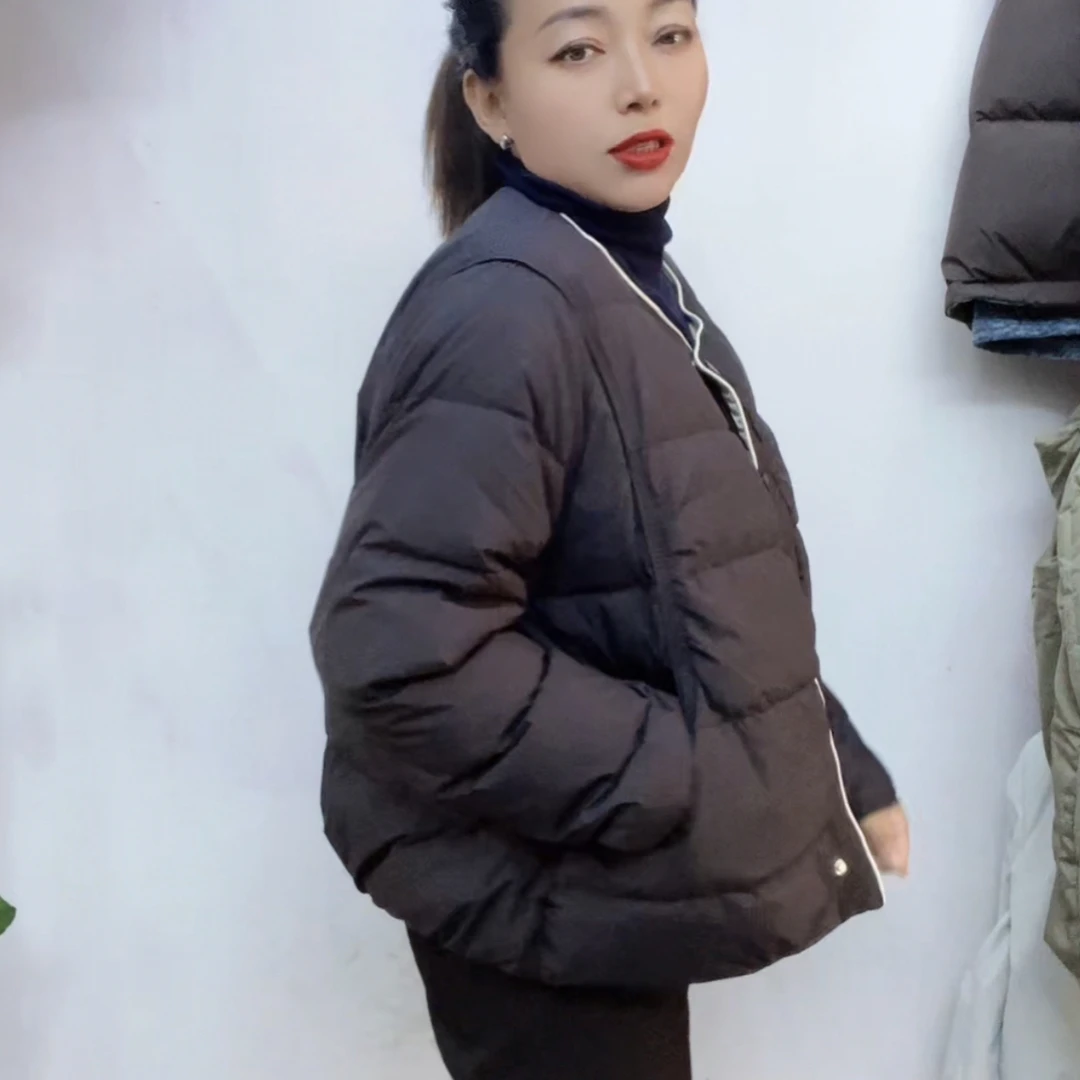 圆领常规款时尚立领百搭薄款上衣短款