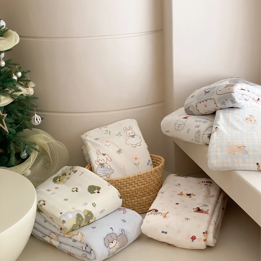 牛奶绒单被套--颜色不挑