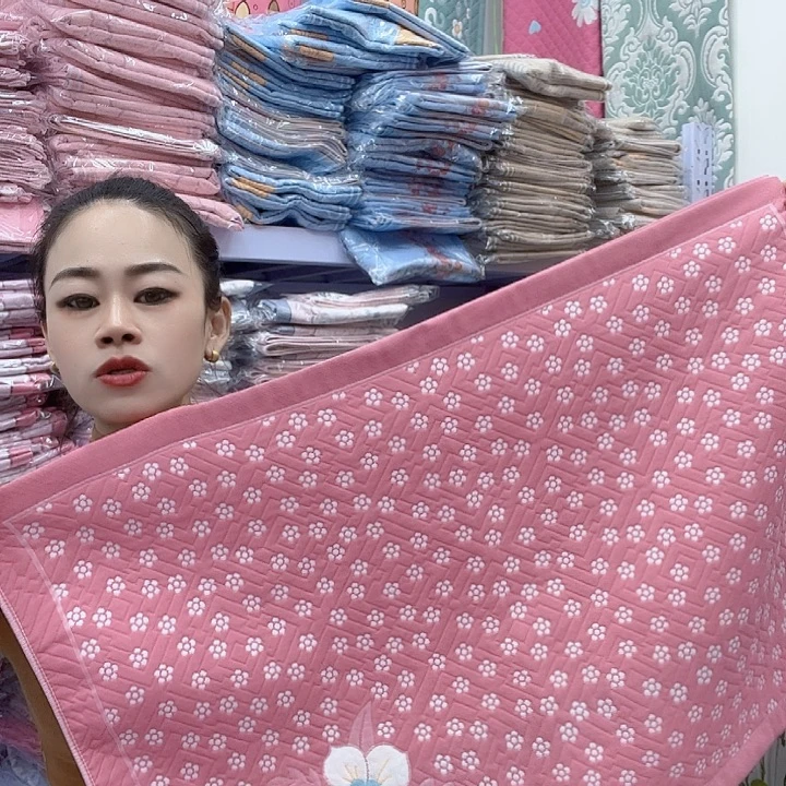 棉粉色小梅花纯棉