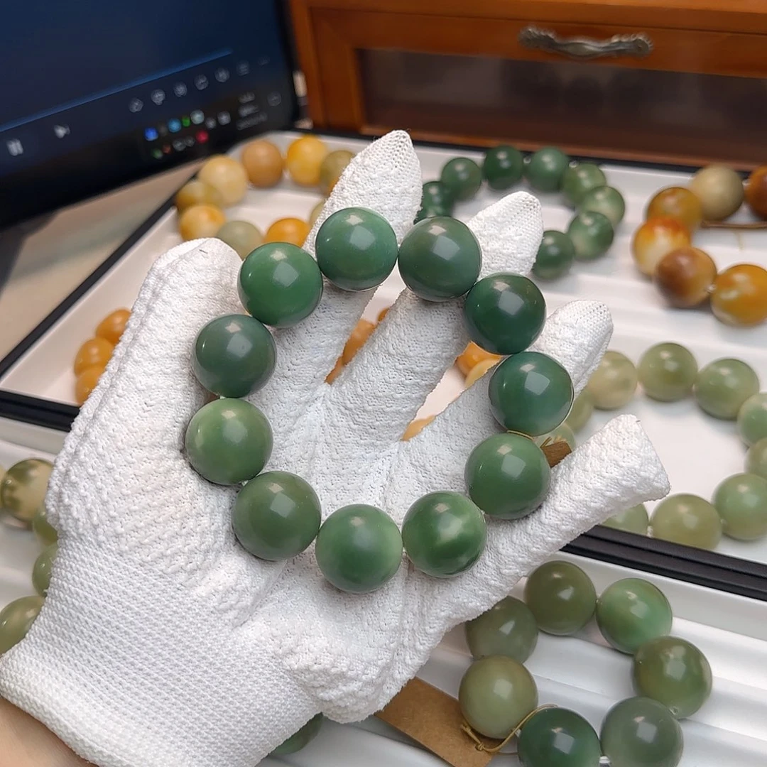 菩提根/象牙果手串卡22干磨圆珠默认微瑕