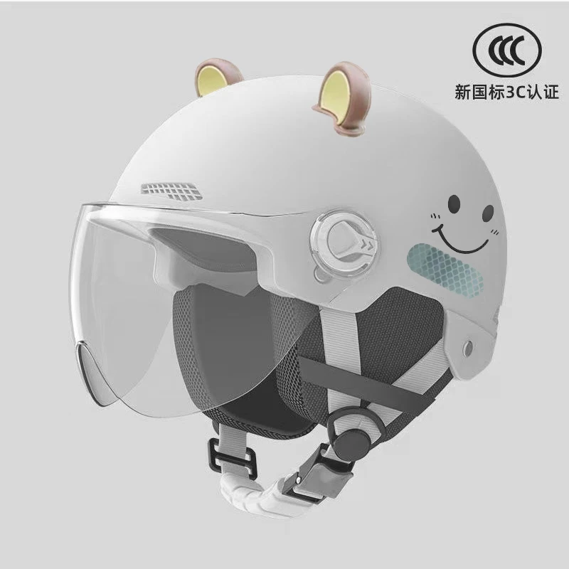 新3C认证国标电动车摩托车头盔加厚秋冬轻便男女通用透气款安全帽