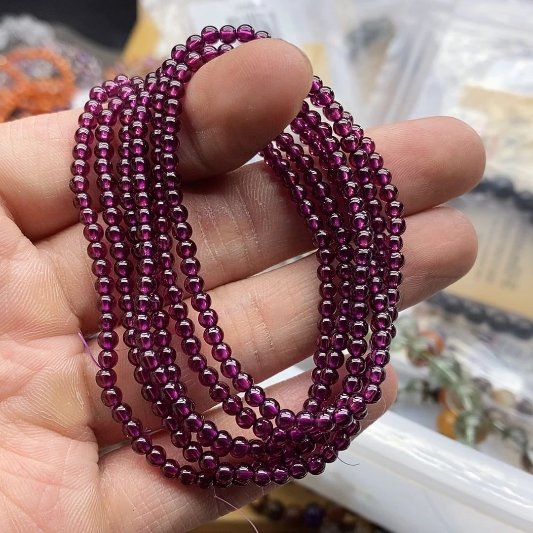 石榴石手链未镶嵌多样性发货发一条