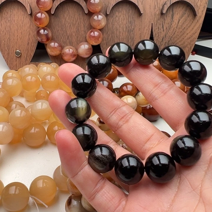 福***旭珐琅非金属16驴蹄手串