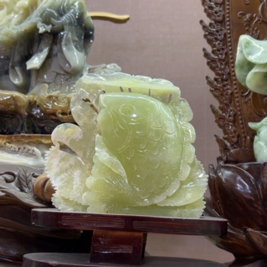 【闪购商品】玉家居摆件连年有余