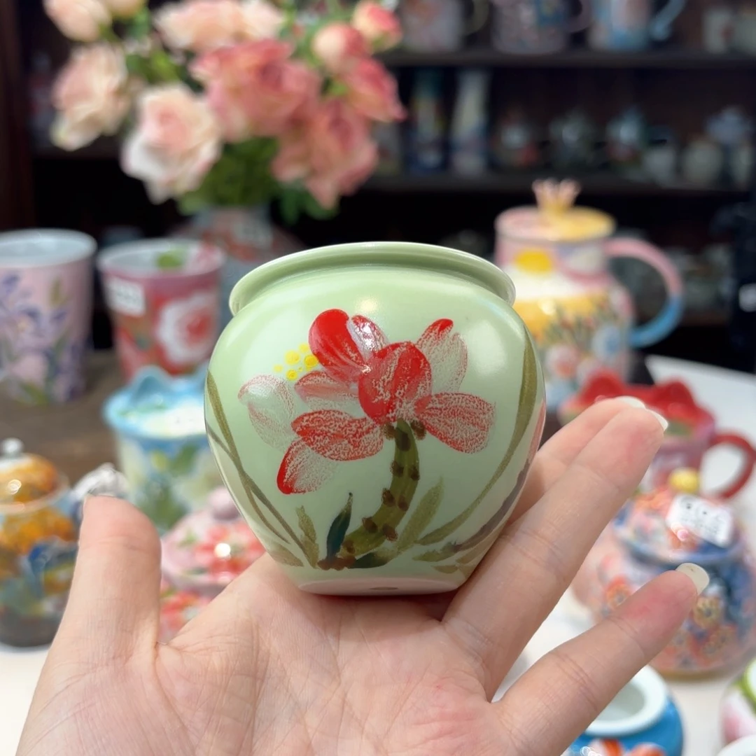 景德镇手绘高温釉下彩陶瓷茶具
