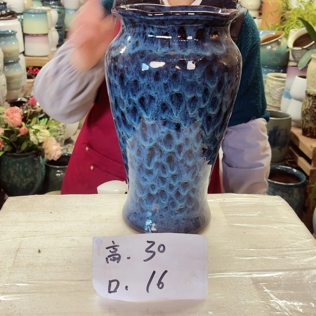 紫砂花盆高度30口径16