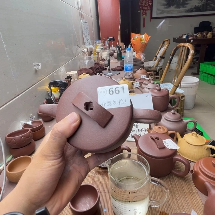 茶壶紫砂紫泥汉瓦370左右瑕疵不挑