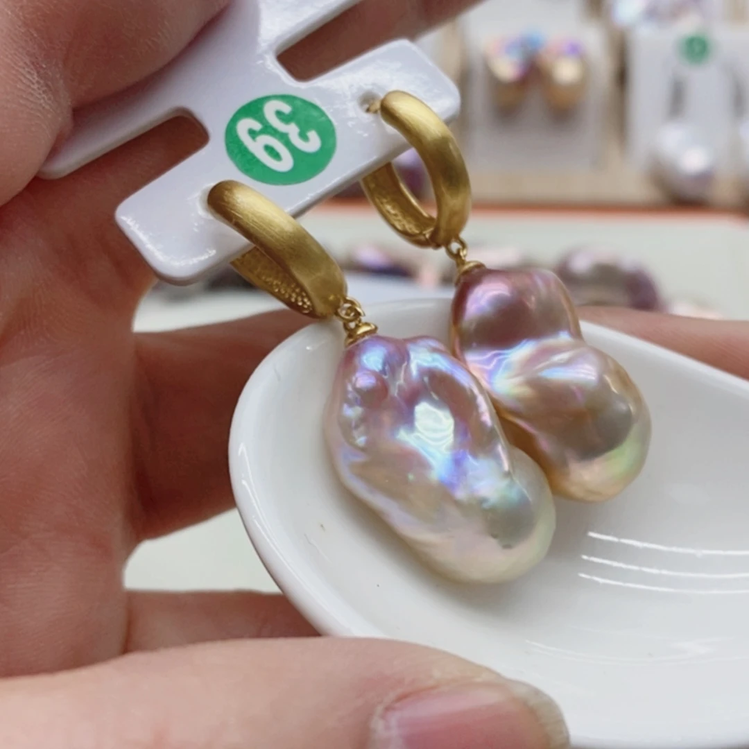 【闪购商品】淡水珍珠耳饰银S925镶嵌