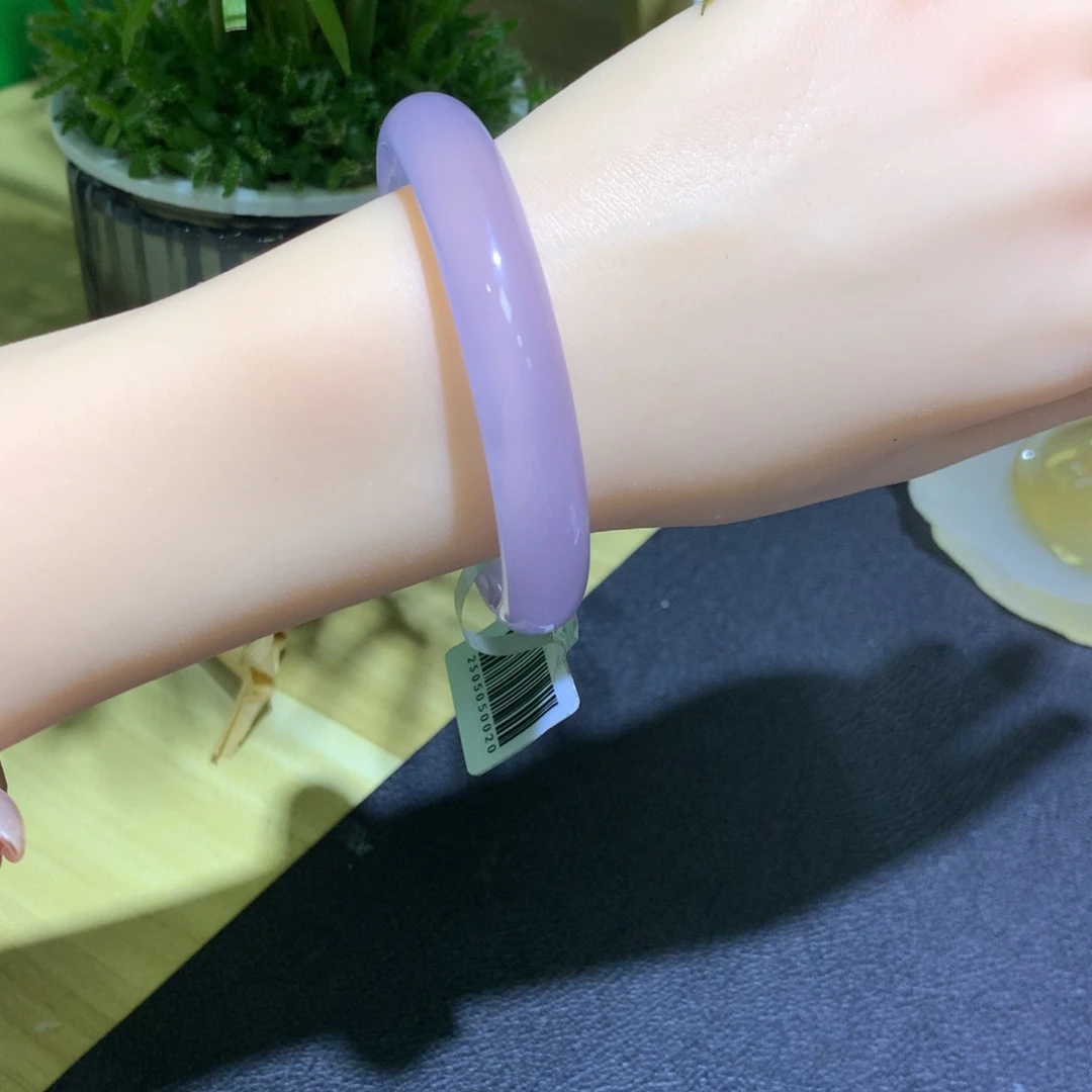 手镯玛瑙/玉髓未镶嵌冰紫