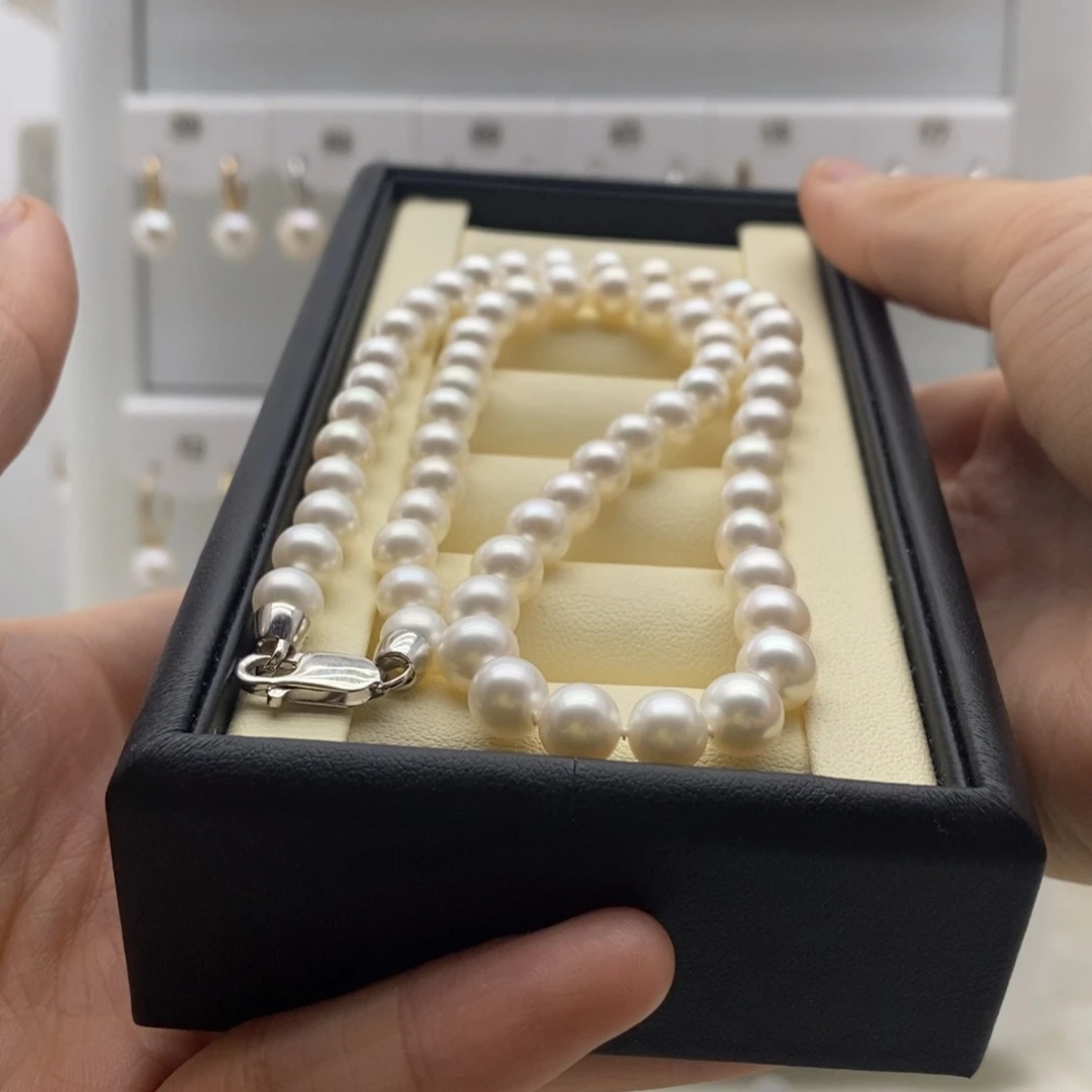 银S925镶嵌淡水珍珠耳饰