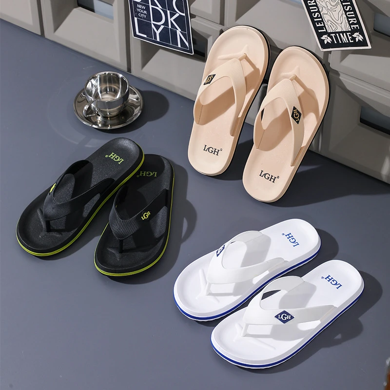 男人字拖鞋高质量夹脚居家耐磨拖鞋海边沙滩外穿防臭拖鞋男士防滑