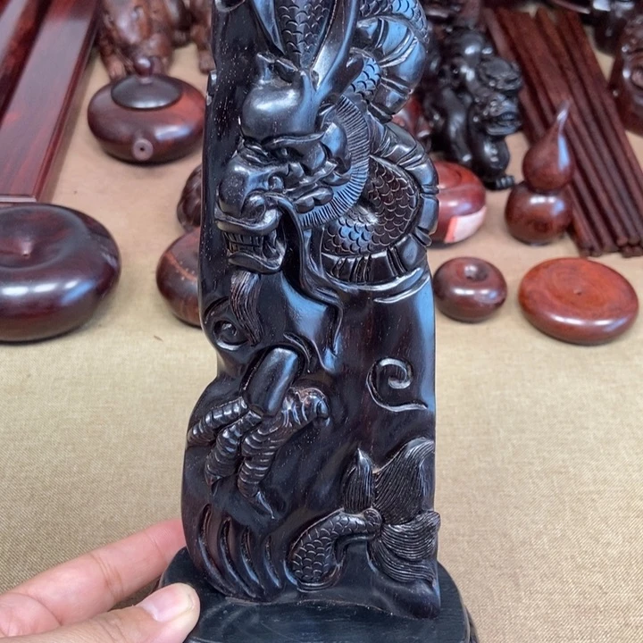 檀香紫檀（小叶紫檀）印度小叶紫檀（龙行天下摆件）