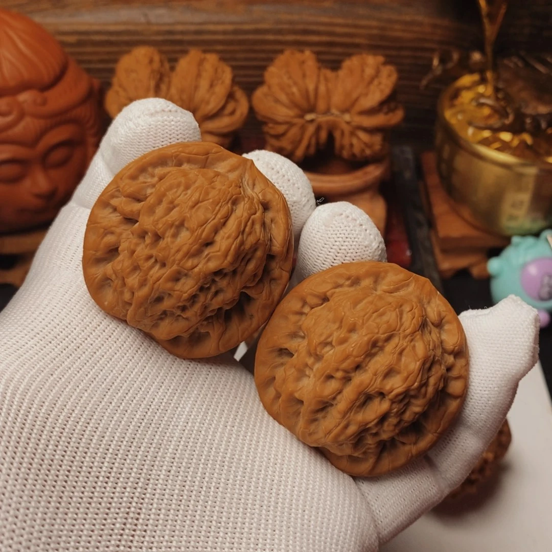 文玩核桃把件摆***忆B266金公子41