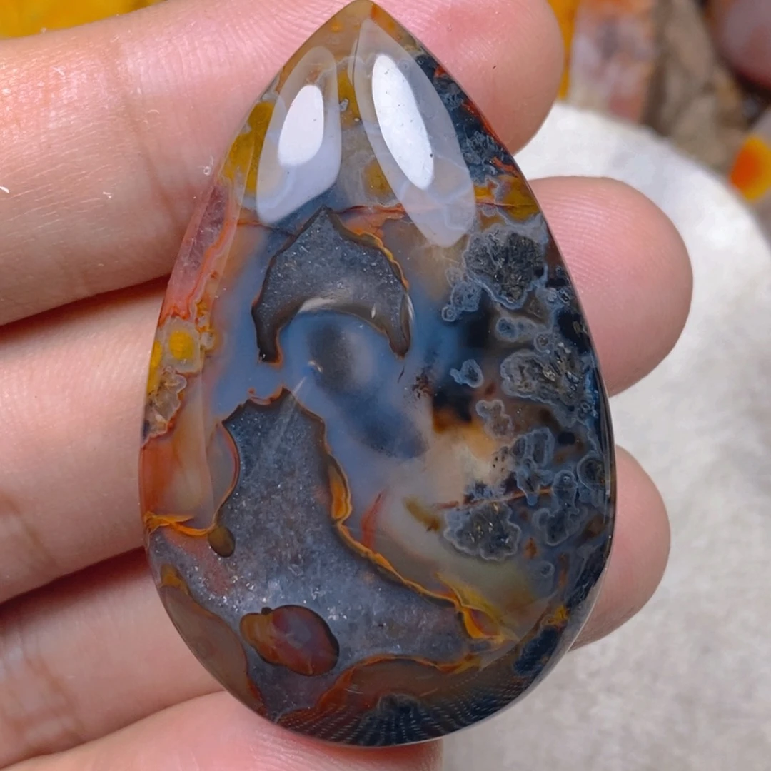 未镶嵌吊坠(不含链)玛瑙/玉髓开**子