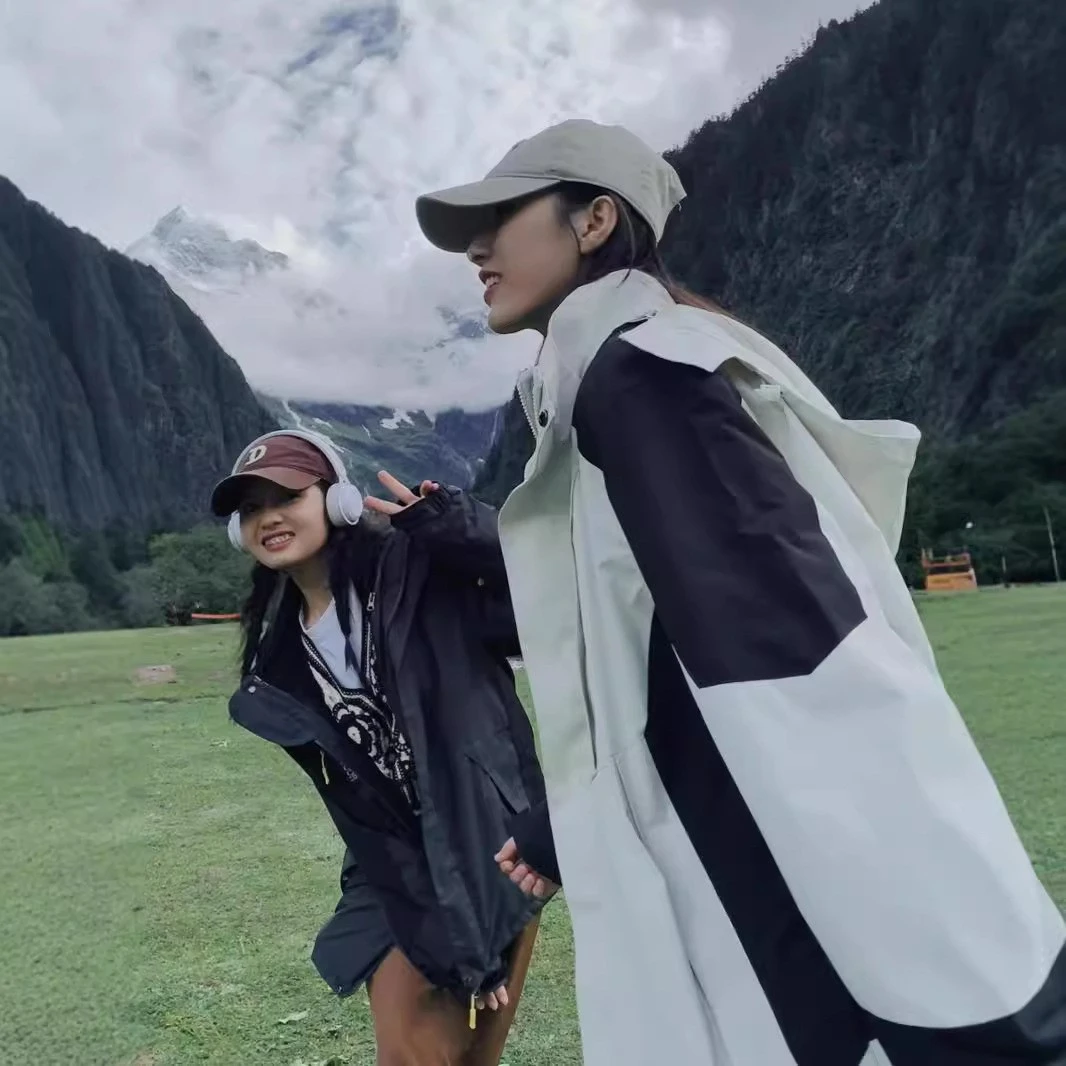 HJ 冲锋衣男户外三合一外防风个潮秋冬登山服