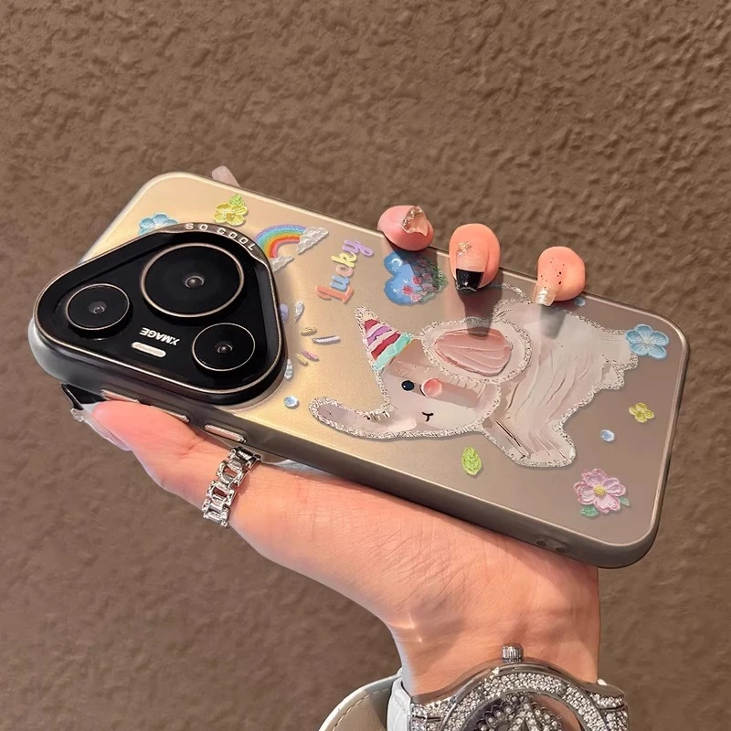 油画小象适用华为pura80pro手机壳新款70ultra保护套防摔p60全包