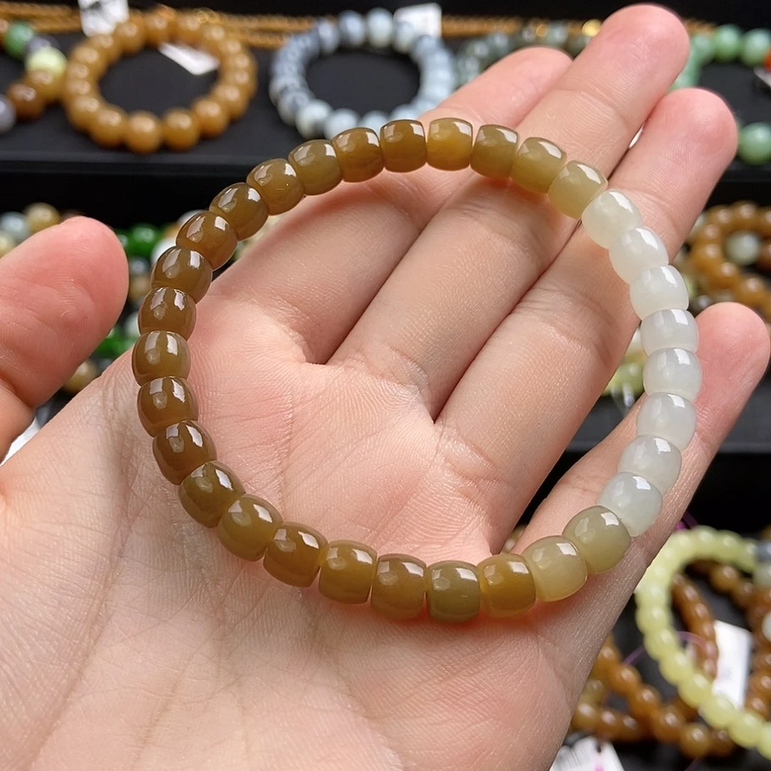 和田玉未镶嵌手链