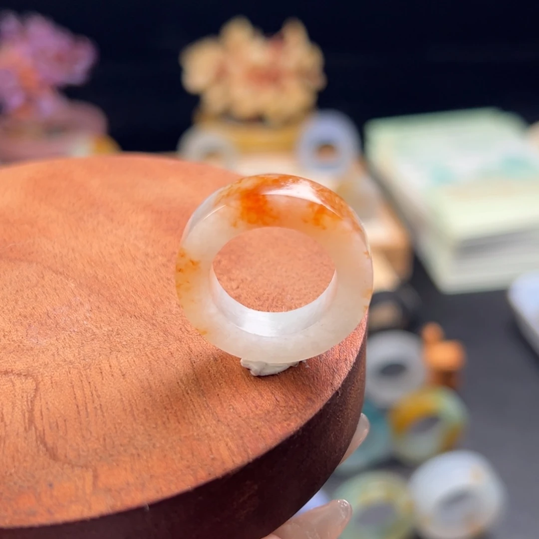 定制翡翠未镶嵌橙黄
