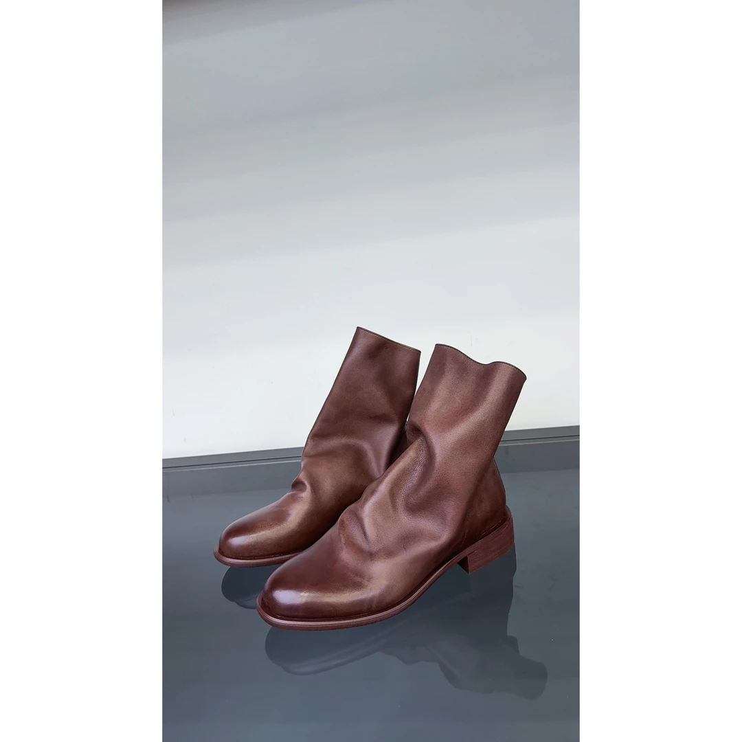 品牌原单牛皮靴子【皮里】【清仓】【A1】——377-8