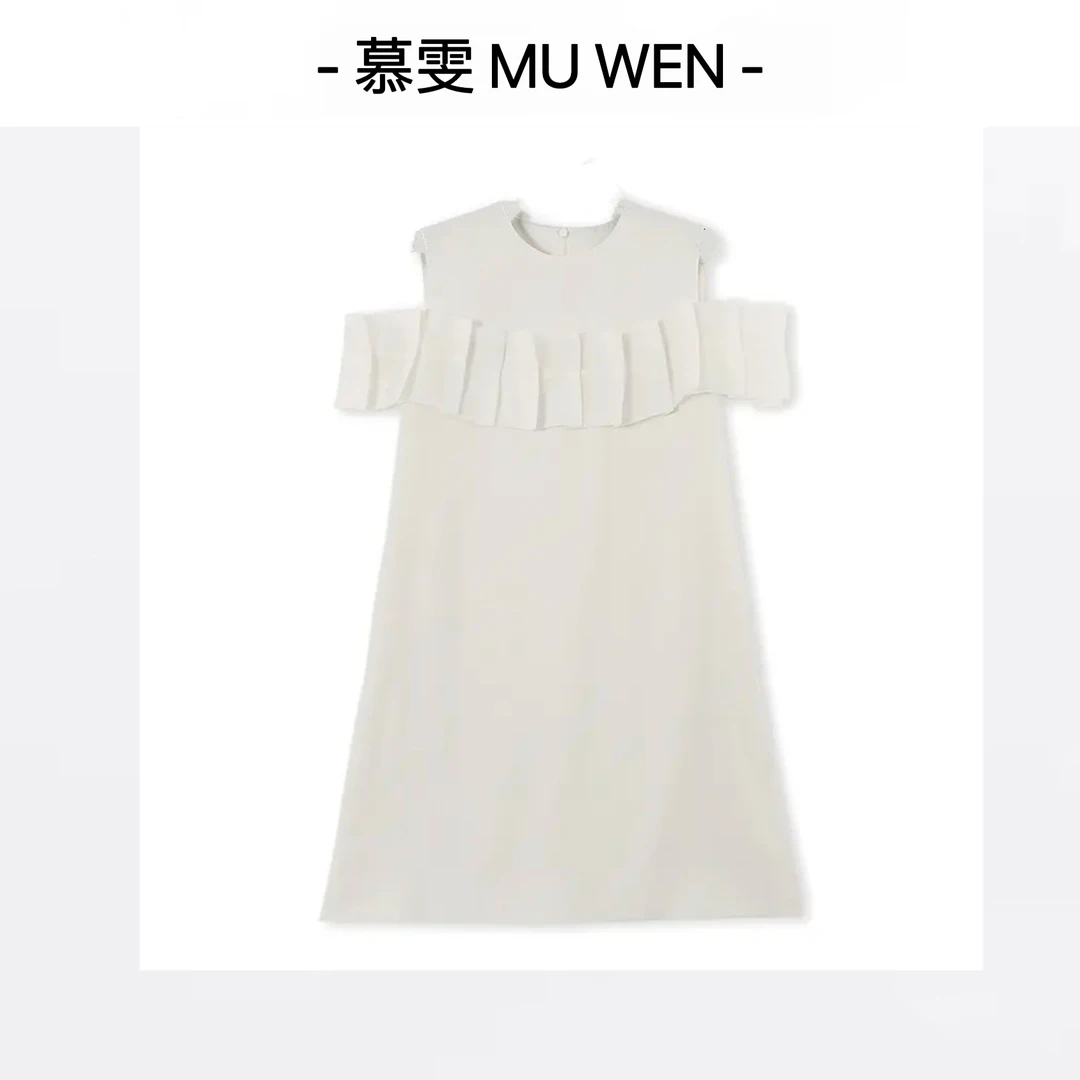 【柳依】精致贵气显瘦圆领无袖连衣裙25148931