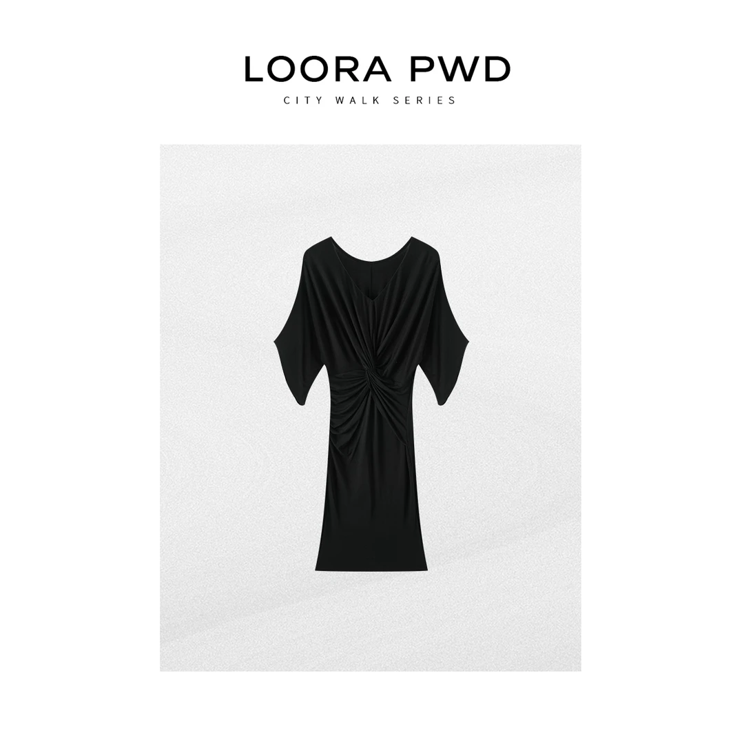 LOORAPWD/罗拉密码 夏季V领聚会连衣裙摩斯风25CJBC0045N