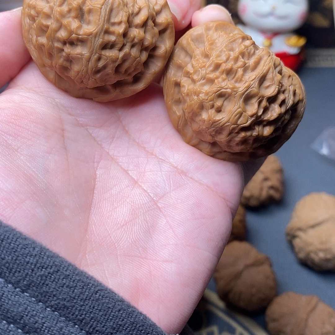 M***o文玩核桃吊坠43➕全品宫灯红皮