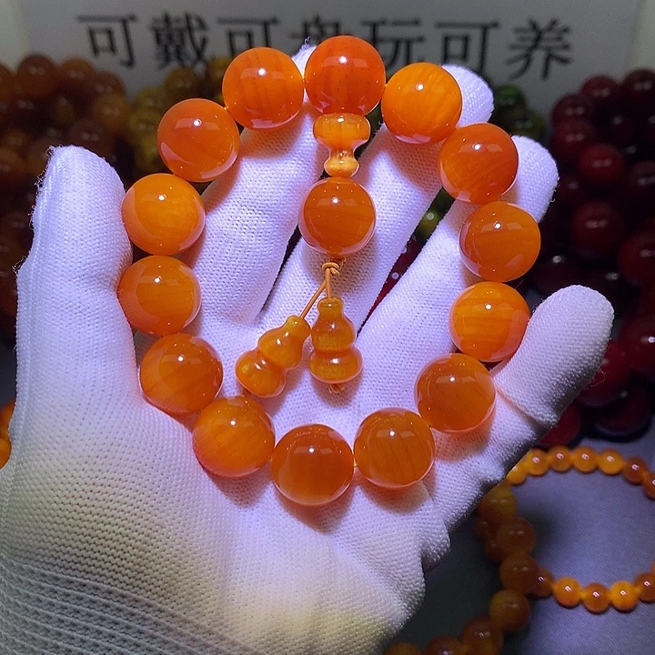 松木（琥珀木）手串/手链1.6 包浆高货