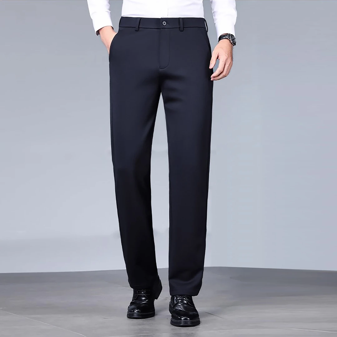 秋冬新款4高端品牌商务休闲百搭舒适宽松修身直筒男士商务休闲裤