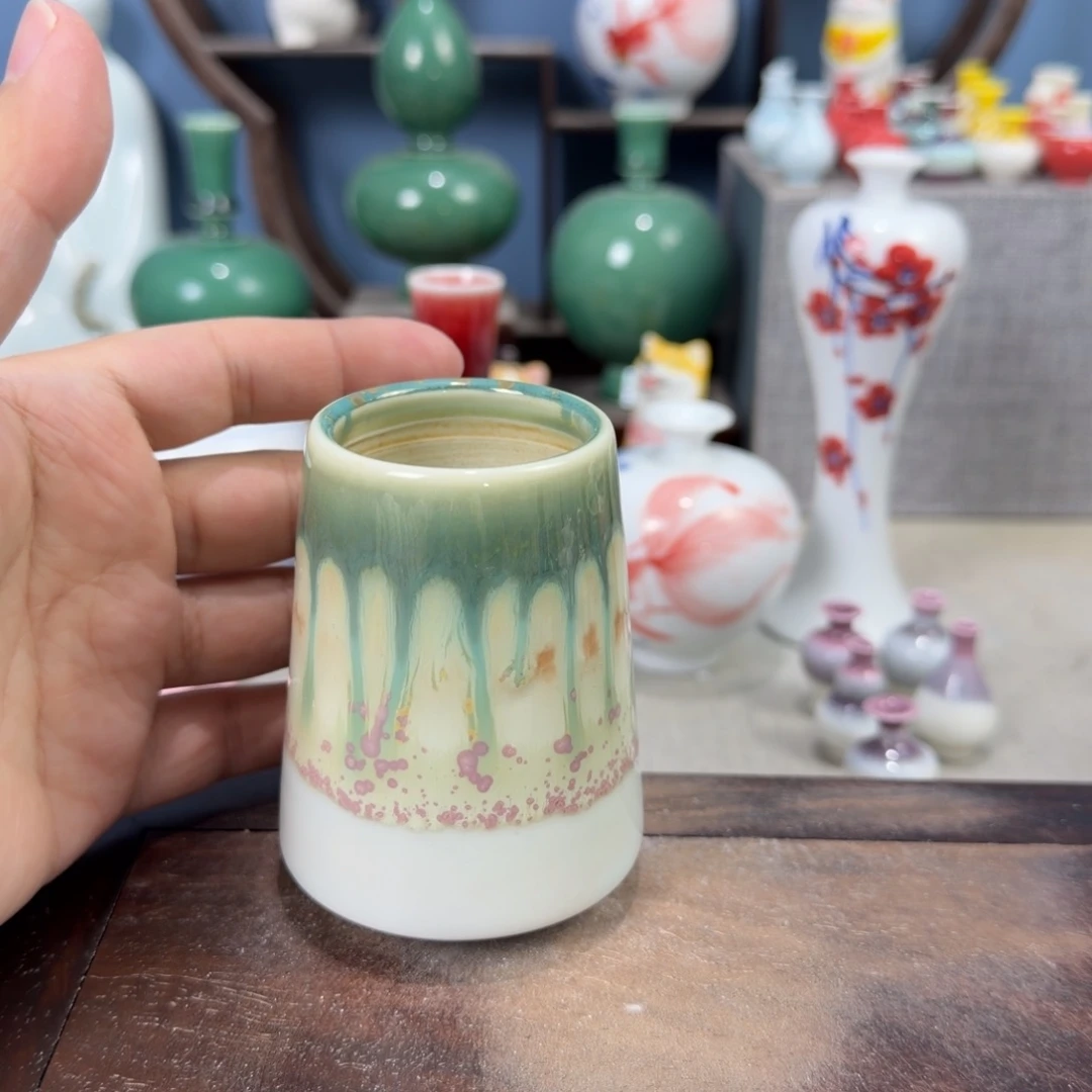 陶瓷手工小花器摆件