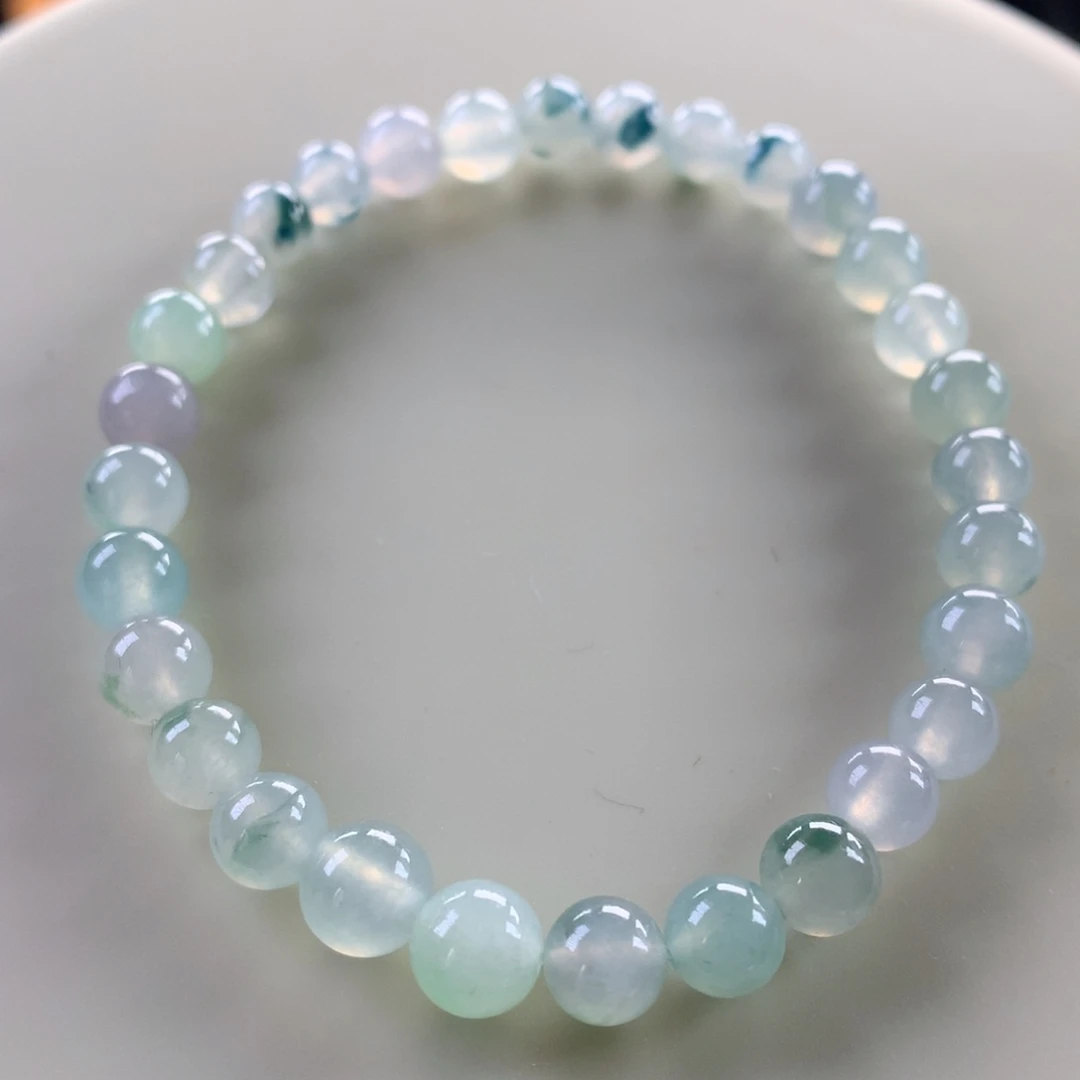 翡翠未镶嵌手链卡5.3～6.3