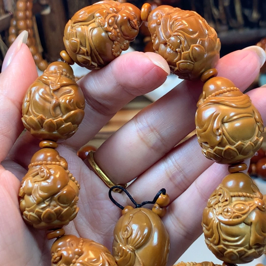 手串/手链橄榄核大*脸橄榄核莲花座弥勒