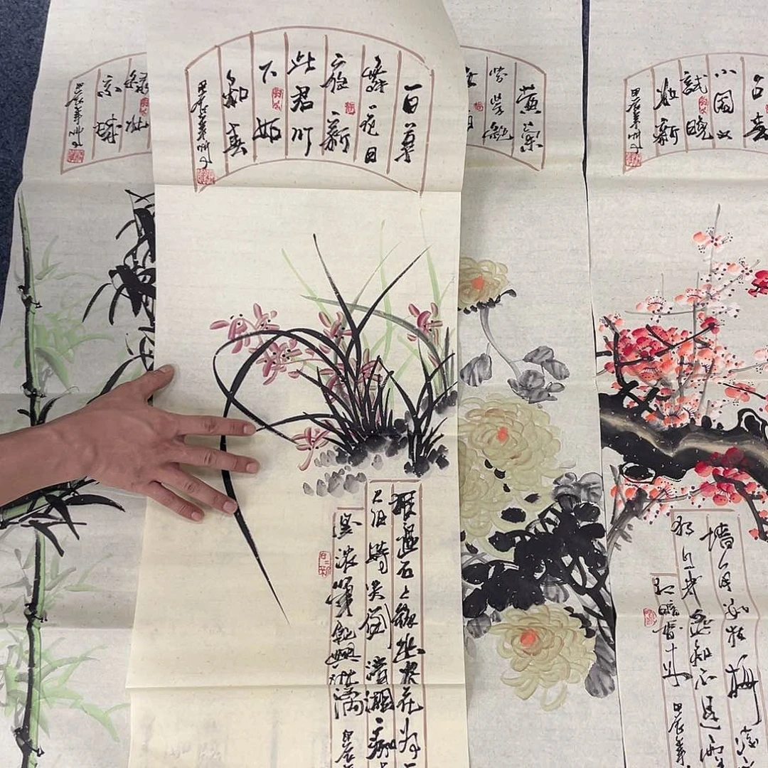 国画纯手绘字画宣纸