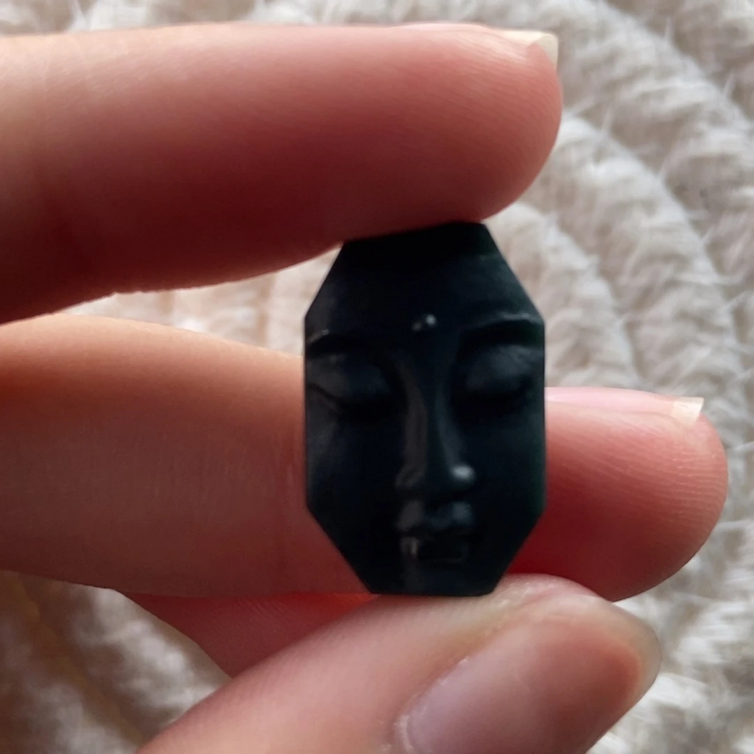 颈饰未镶嵌翡翠佛头脸