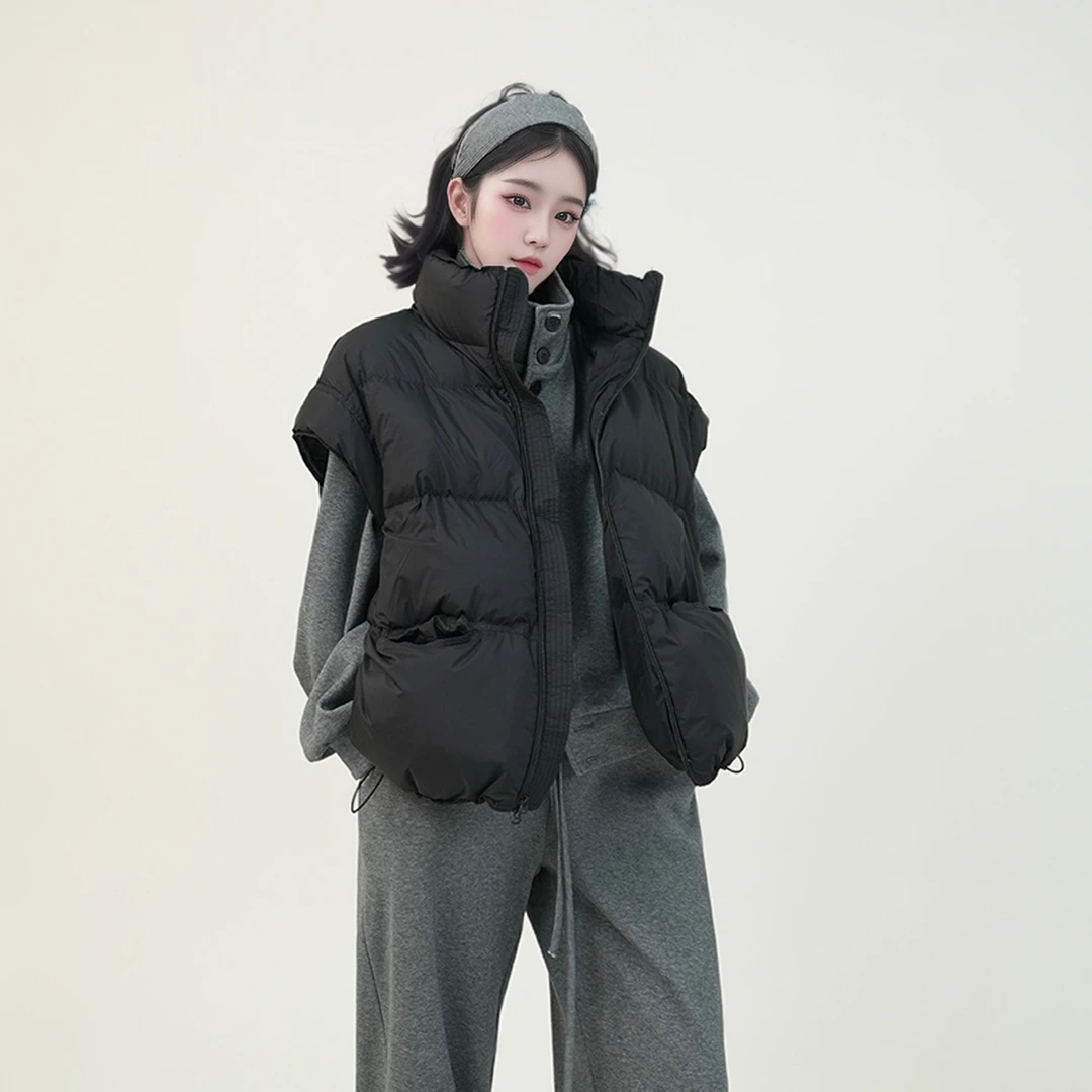 羽绒马甲背心女款秋冬季高级感2025新款外穿坎肩独特漂亮保暖马夹