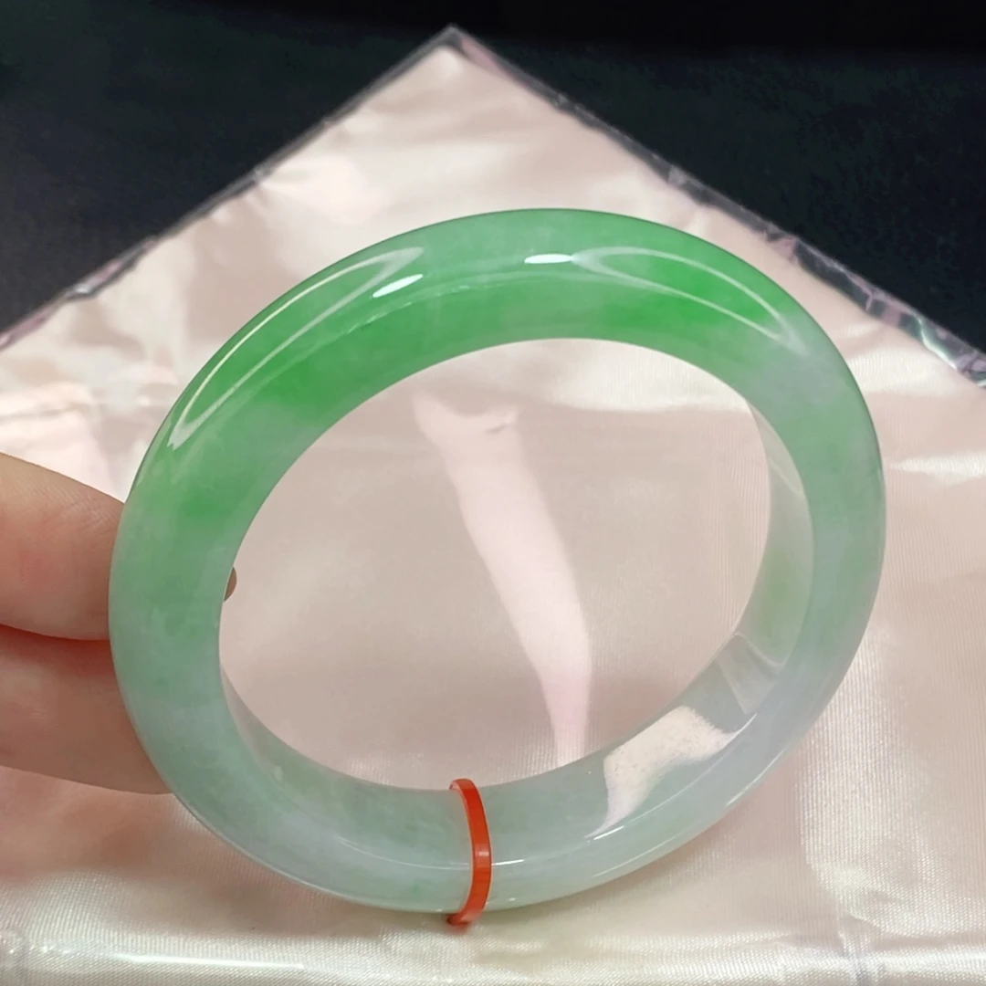 未镶嵌手镯翡翠54.8正圈