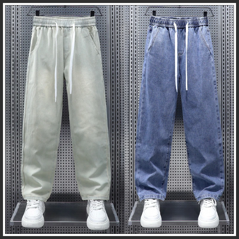 直筒牛仔裤爆款男款2025新款潮牌慵懒风休闲裤宽松百搭阔腿长裤子
