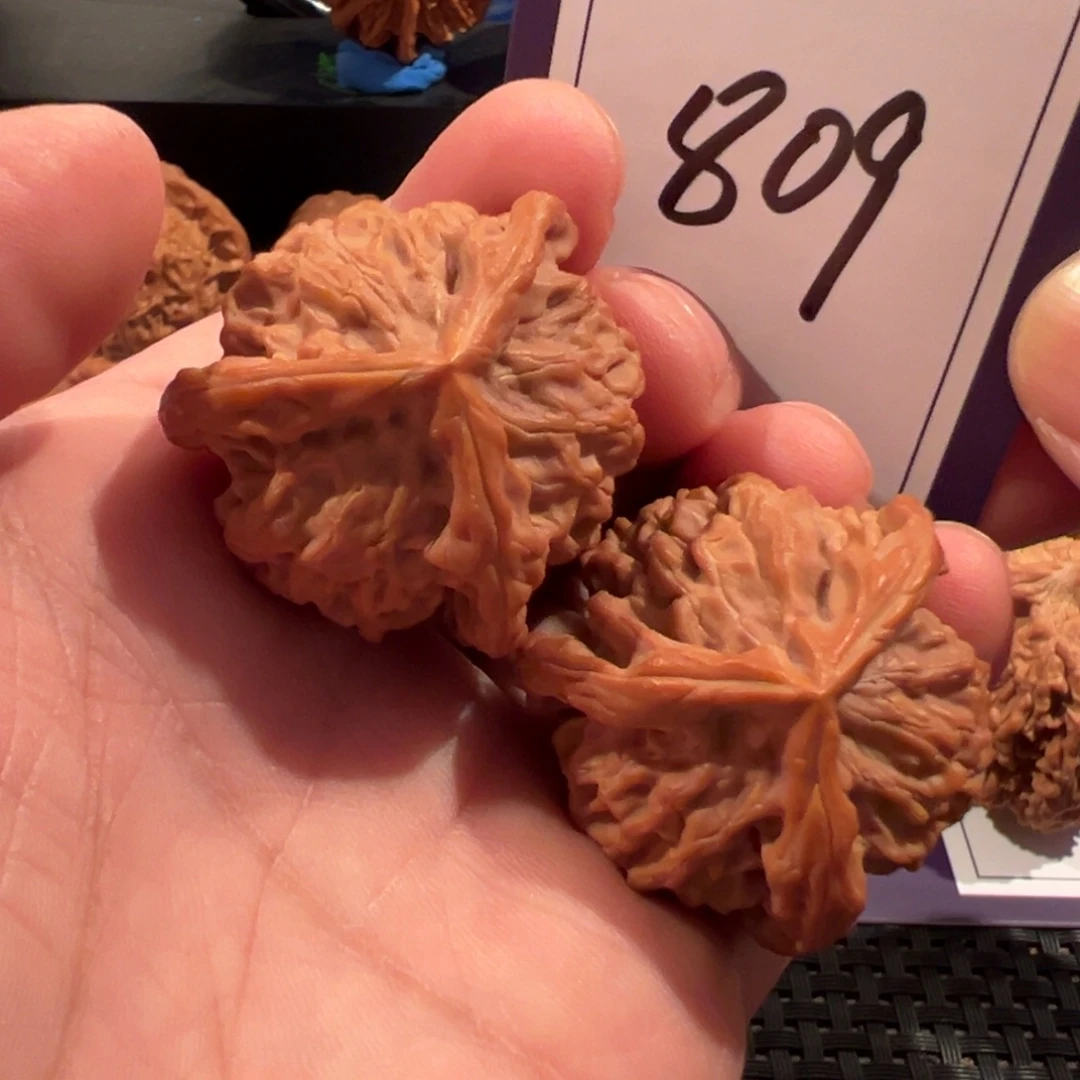 把件文玩核桃全品盘山三棱36.5尺寸809号