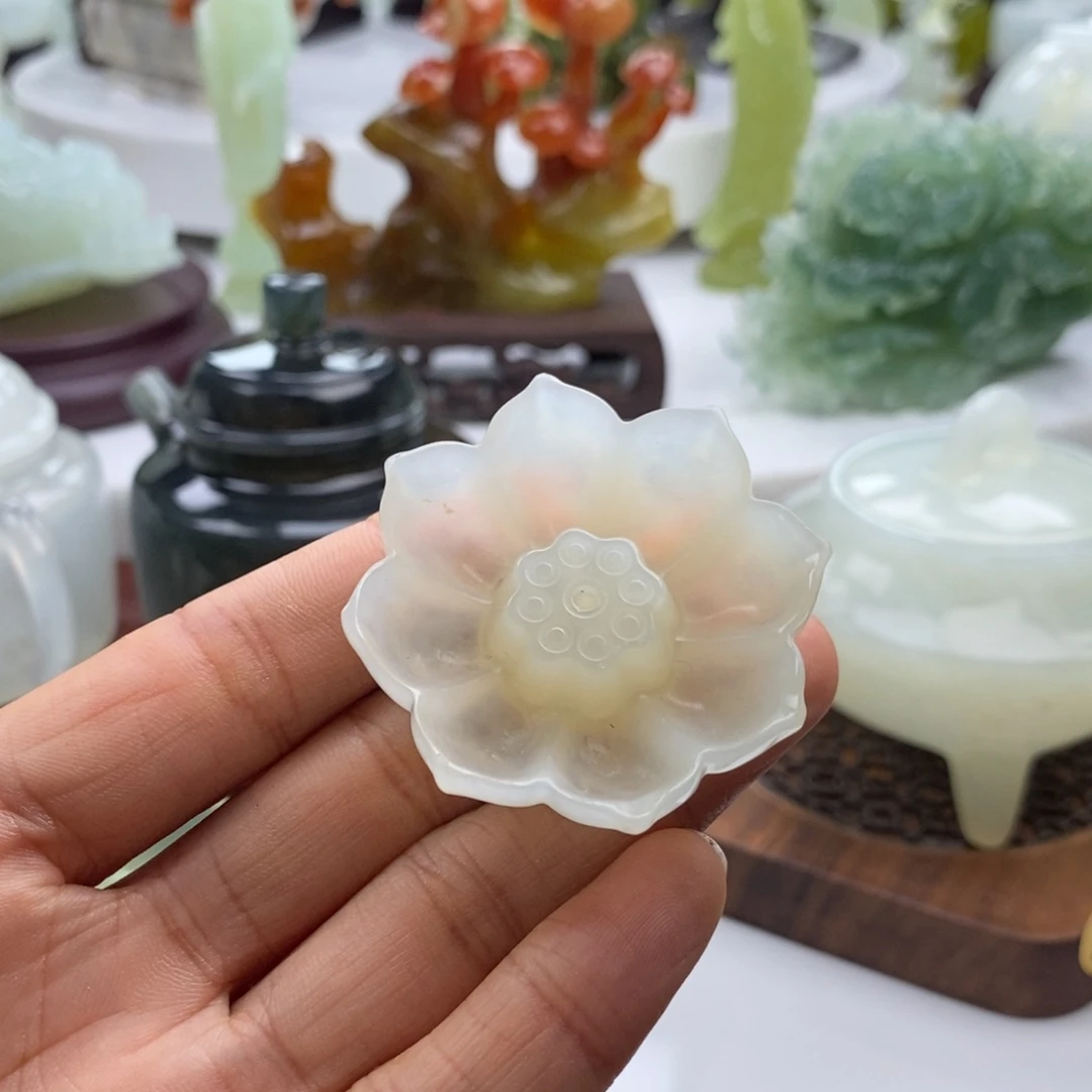 岫玉未镶嵌四大名玉香插