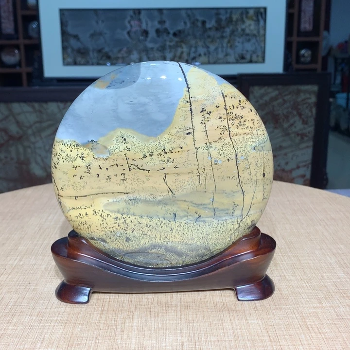 广西国画石摆件，观赏收藏